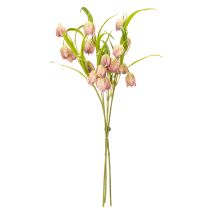 Artikel Kunstblume Schachblume Rosa 60 cm 3er Set – Realistische Deko für stilvolle Räume
