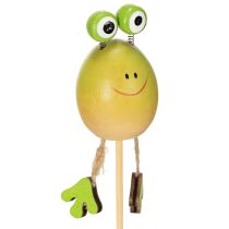 Artikel Frosch Pflanzenstecker Deko Holz 34cm Grün 6er Set für Frühling und Sommer