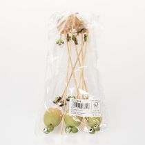 Artikel Frosch Pflanzenstecker Deko Holz 34cm Grün 6er Set für Frühling und Sommer