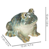 Artikel Keramik-Froschfiguren 3er-Set – Sommerdekoration für Balkon, Terrasse und Wohnung, 12 cm