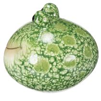 Artikel Deko Frosch Figur grün 11cm aus Keramik wetterfest im 2er Set für Garten und Zuhause