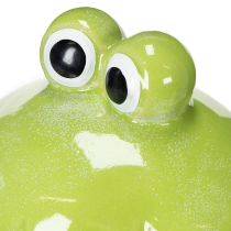 Artikel Grüne Keramik-Froschfigur 18cm - Verspielte Tischdeko für Wohnzimmer und Garten