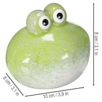 Artikel Deko Frosch Tierfigur aus Keramik für Wohnzimmer Deko und Schreibtischgestaltung 10cm 4St
