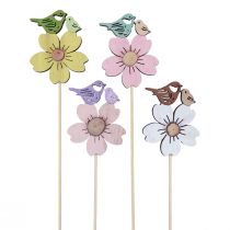 Artikel Frühlingsdeko Blumenstecker Holz Vogel Deko 8×6cm 12 St