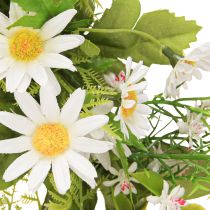 Artikel Gänseblümchen Kranz Weiß Grün Künstlich Ø28cm H9cm Dekokranz Frühling Türkranz