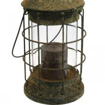 Gartendeko Rost, Laterne Garten, Metall Windlicht Ø17cm H33cm