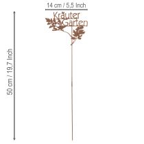 Artikel Gartenstecker Rost Kräuter Garten Beetstecker 14x17cm 4St