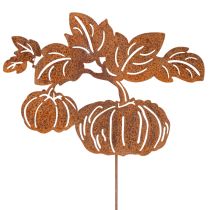 Artikel Gartenstecker Metall Kürbis Motiv 100cm Rostoptik