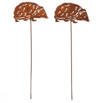 Artikel Gartenstecker Igel Metall Edelrost Herbst 15x8cm 4 St