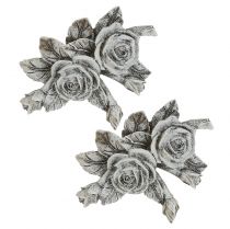 Artikel Rose für Grabschmuck Polyresin 10cm x 8cm 6 St