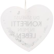 Artikel Geschenkanhänger Konfettiherz 9cm 6St