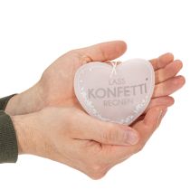Artikel Geschenkanhänger Konfettiherz 9cm 6St