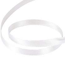 Artikel Geschenkband Dekorationsband Satinweiß 6mm 50m für Floristen