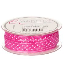 Artikel Rosa Geschenkband mit Punktemuster 2,5 cm x 20 m für kreative Deko und Geschenkverpackungen
