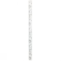 Artikel Geschenkpapier Tiere Weiß Grau Gold Herbst Winter 200cm für Floristen