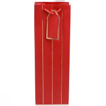 Artikel Geschenktüte Flaschentasche Weihnachten Rot Gold Papier 9×12×36cm 1 St