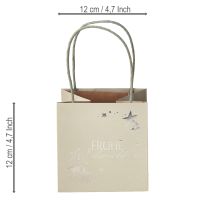 Artikel Weihnachts-Geschenktüte Papier 12cm 6er Set umweltfreundlich