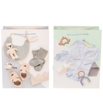 Artikel Papiertasche Geschenkverpackung 23 cm B2B für Babyartikel Geburt 2 Stück