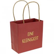Geschenktüten „Eine Kleinigkeit“ Rot Papier 20×11×25cm 6St