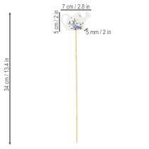 Artikel Gießkannen-Dekostecker aus Holz 34 cm für Blumensträuße und Balkon-Dekoration, 8 Stück