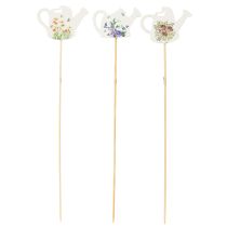 Artikel Holz Dekostecker Gießkanne 34cm für Blumendekoration und Balkon