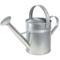 Artikel Deko Gießkanne Retro Design Metall Silber Dekoartikel Vintage Flair 42x15,5x27cm