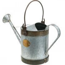 Artikel Retro Design Deko-Gießkanne aus Metall, Vintage Blumenampel 58x23x32cm, Nostalgie Pflanzeimer