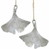 Grabschmuck Ginkgoblatt zum Hängen 10cm 3St