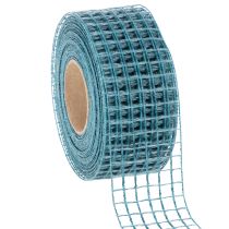 Artikel Dekoband Gitterband 4 cm breit Blau 10 m Kunststoff