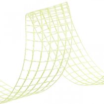 Gitterband Dekoband Bastelband Gelb Limone 4,5cm x 10m