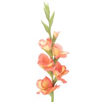 Artikel Künstliche Gladiole aus Seidenstoff, Orange-Gelb, 88 cm