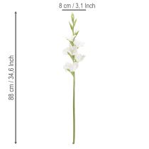 Artikel Künstliche Gladiole Weiß 88cm Kunststoff und Textil für Vasen
