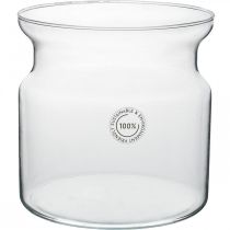 Artikel Blumenvase Glas klar Deko Glas Vase Ø19cm H19cm