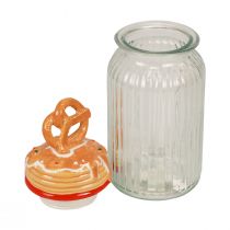 Bonboniere Glas Keksglas mit Deckel Brezel Ø11cm H28,5cm