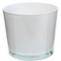 Artikel Glaskübel weiß Ø14,5 H12,5cm