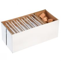 Artikel Minivasen Glas Deko Glasröhrchen mit Korken H11,5cm 24 St