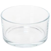 Artikel Glasschale aus klarem Glas, runde Dekoschale, Ø 13 cm, vielseitig für Innenbereiche