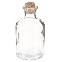 Artikel Glasvase Flaschen Deko Vase mit Korken H10,5cm 8 Stück Vintage-Design