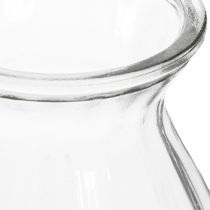 Artikel Glasvase bauchig Vase mit Rillen Klar Ø11cm H14cm 2St - Dekoration Hochzeitsdeko Tischdeko