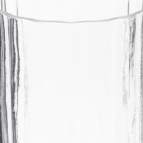 Artikel Hochwertige Glasvase mit Rillenstruktur, 24 cm, transparent, modern und vielseitig einsetzbar