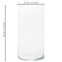 Artikel Glaszylinder Vase 20cm klar aus Glas für Floristik und Dekoration