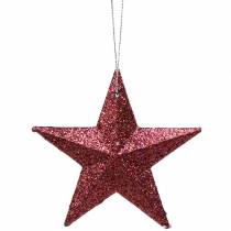 Artikel Glitterstern Rosa-Mix 9,5/5cm 18 St