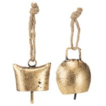 Artikel Goldene Metallglocken 5 cm – Weihnachtlicher Christbaumschmuck im Vintage-Stil (8 Stück)