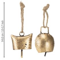 Artikel Goldene Metallglocken 5 cm – Weihnachtlicher Christbaumschmuck im Vintage-Stil (8 Stück)