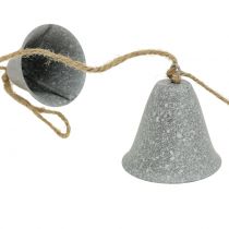 Artikel Deko-Girlande mit Glocken Grau 6cm