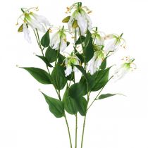 Artikel Künstliche Lilie, Blumendeko, Kunstpflanze, Seidenblume Weiß L82cm 3St