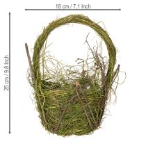 Artikel Osterkorb aus natürlichem Gras für Dekoration und Geschenke 25 cm