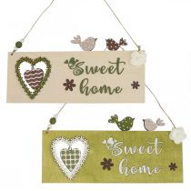 Hängedeko Fenster Wandschmuck Türschmuck Schriftzug 25cm 2St