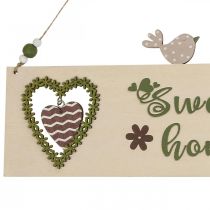 Hängedeko Fenster Wandschmuck Türschmuck Schriftzug 25cm 2St