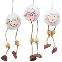 Artikel Hängedeko Frühling Osterdeko Schafanhänger 10cm 12 St